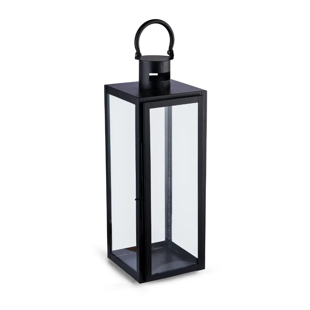 Garden Glow Lantern Black Medium